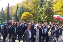 مراسم بزرگداشت شهداي مظلوم حمله تروريستي به حرم مطهر حضرت احمد بن موسي الكاظم شاهچراغ عليه السلام 